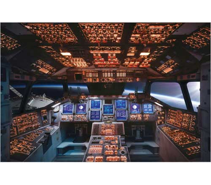 Columbia Space Shuttle Cockpit Poster