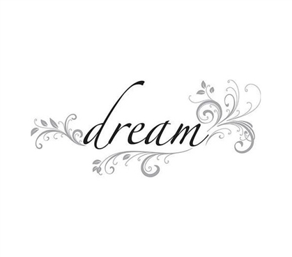 Dream Quote Wall Decor - Peel N Stick Bedding Accessories Posters For ...