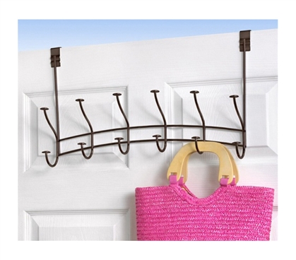 Windsor 6 Hook Over the Door - Dorm organizer for jackets college ...