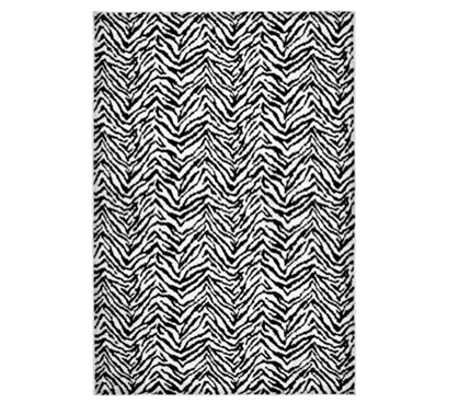 Zebra 4' x 6' Rug - Black and White College Items Cool Rugs For Dorms ...