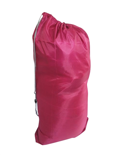Pink Laundry Bag with Zip Pocket College laundry stuff