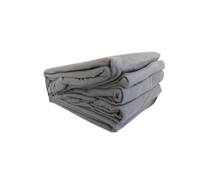 College Jersey Knit Twin XL Sheets - Dark Gray Bedding For College Dorm ...