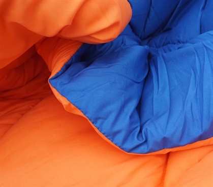 Cheap Dorm Room Essentials For Cool College Beding - Blue/Orange ...