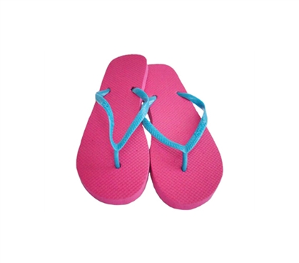 Pink/Aqua - Basic Chatties Shower Flip Flop Cheap Shower Sandals ...