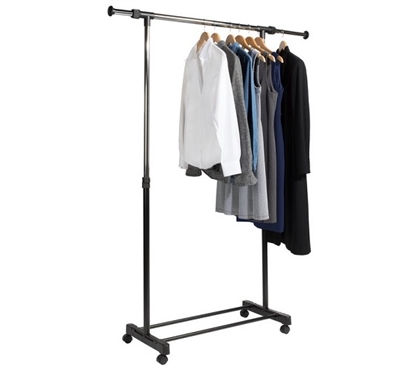 How to Store Clothes in College - Extendable Dorm Garment Rack ...